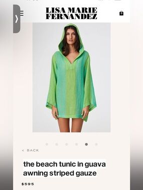 Lisa Marie Fernandez beach coverup linen tunic